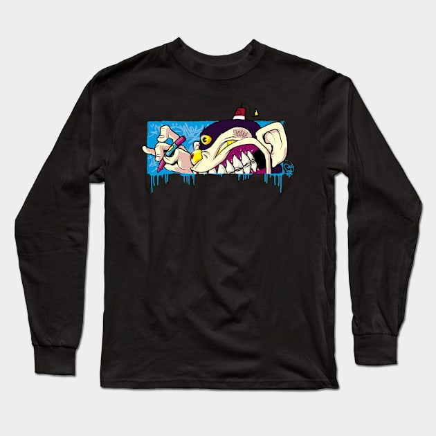 Monky Monocrayola Long Sleeve T-Shirt by cereso monky